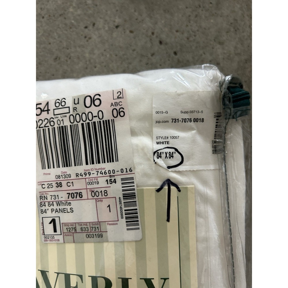 Waverly Ruffled Original Priscilla Curtains Ruffle White Eyelet 84" X 84" Pair - Picture 2 of 6